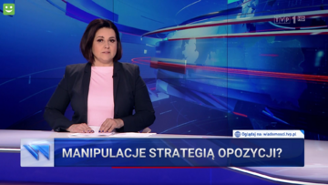 Kadr z „Wiadomości” TVP (wydanie z poniedziałku 26 września)