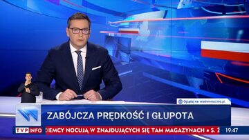 Kadr z „Wiadomości” TVP