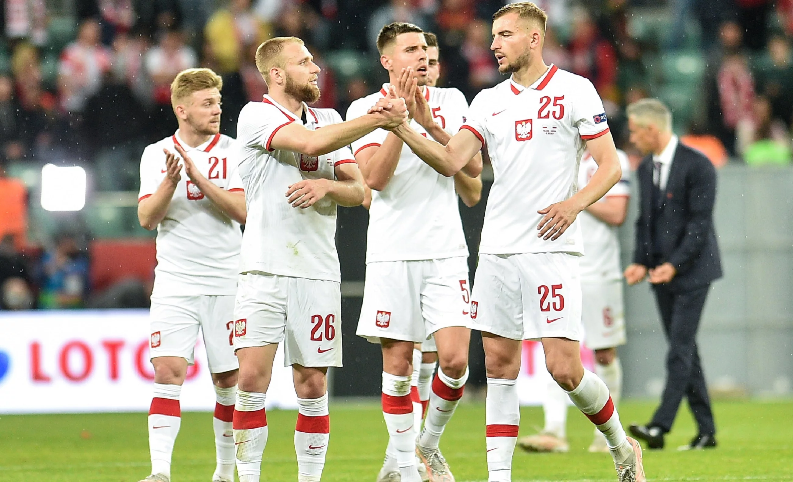 Reprezentacja Polski: Jóźwiak, Puchacz, Bednarek, Helik