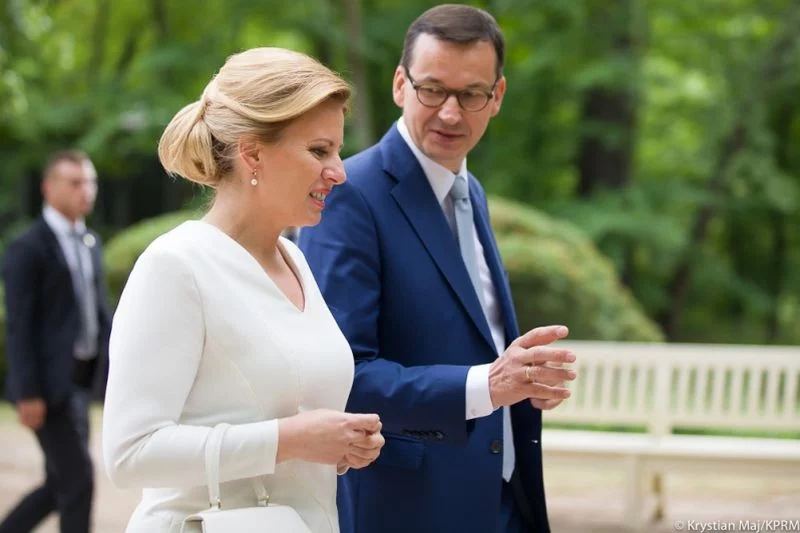 Zuzana Čaputova i Mateusz Morawiecki