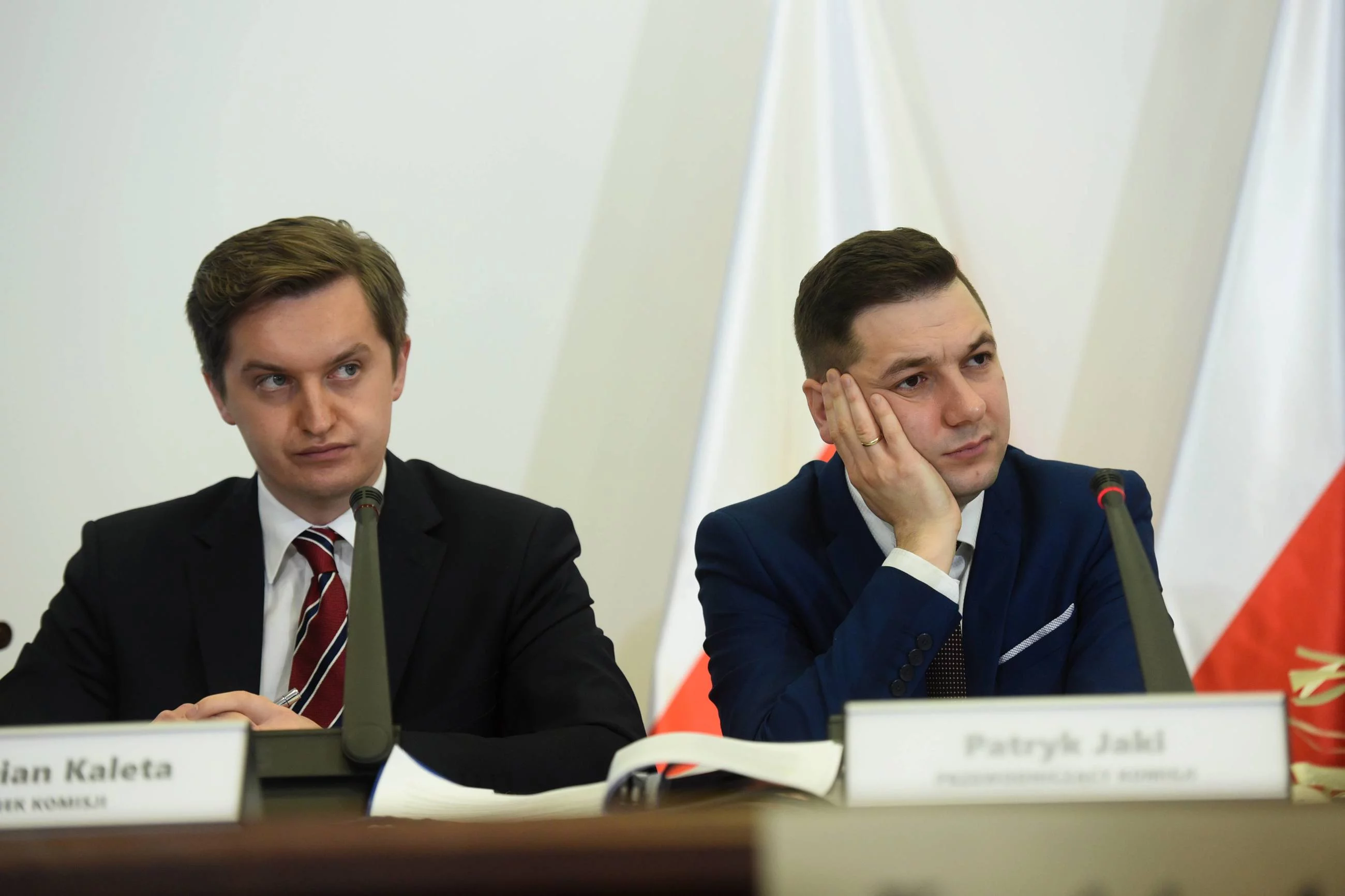 Sebastian Kaleta i wiceminister sprawiedliwości Patryk Jaki