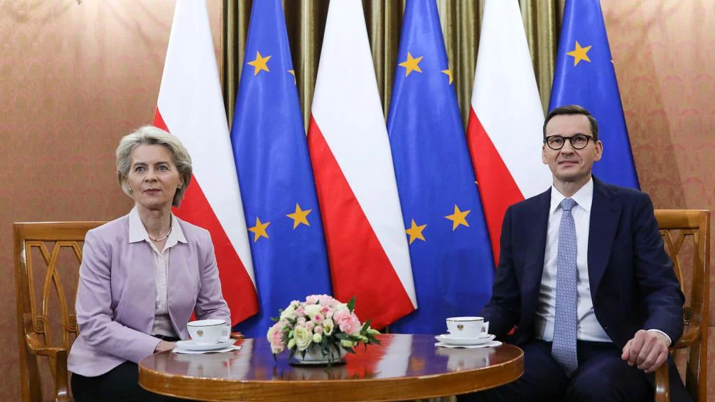 Mateusz Morawiecki i Ursula von der Leyen