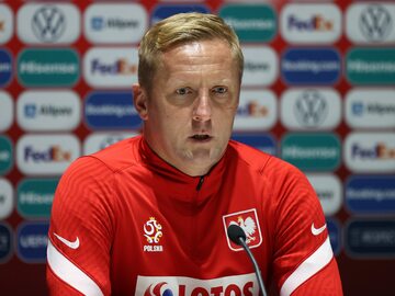 Kamil Glik na konferencji prasowej reprezentacji Polski