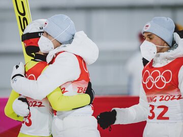 Kamil Stoch, Dawid Kubacki i Piotr Żyła