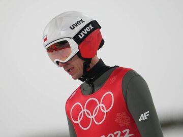 Kamil Stoch podczas zimowych igrzysk olimpijskich w Pekinie