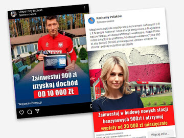 Kampania oszustw wykorzystuje sławnych Polaków