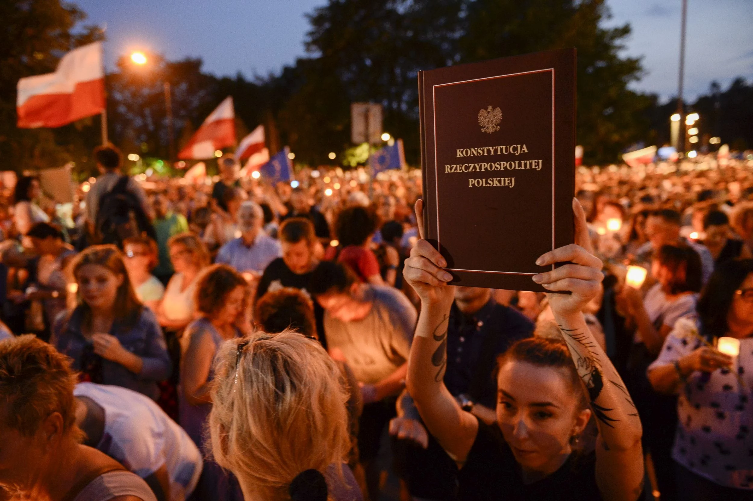 Protest przeciwko reformie sądownictwa, 20 lipca 2017 roku