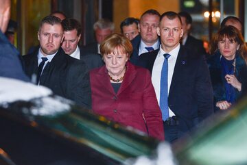 Kanclerz Angela Merkel w Warszawie po spotkaniu z Jarosławem Kaczyńskim