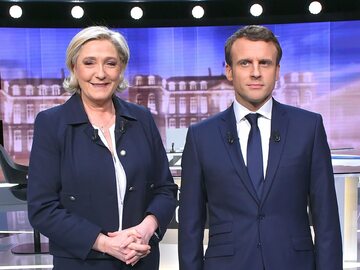 Kandydaci w II turze wyborów prezydenckich we Francji: Marine Le Pen i Emmanuel Macron