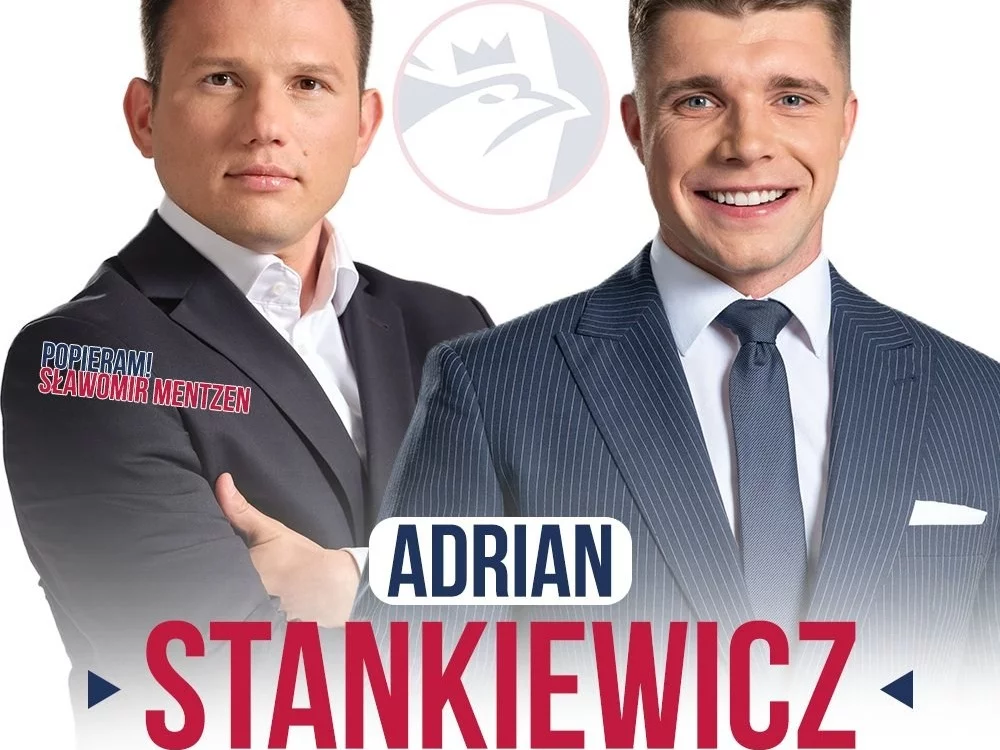 Plakat wyborczy Adriana Stankiewicza