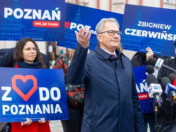 Kandydat PiS na prezydenta Poznania Zbigniew Czerwiński