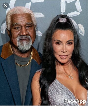 Kanye West i Kim Kardashian postarzeni przez FaceApp