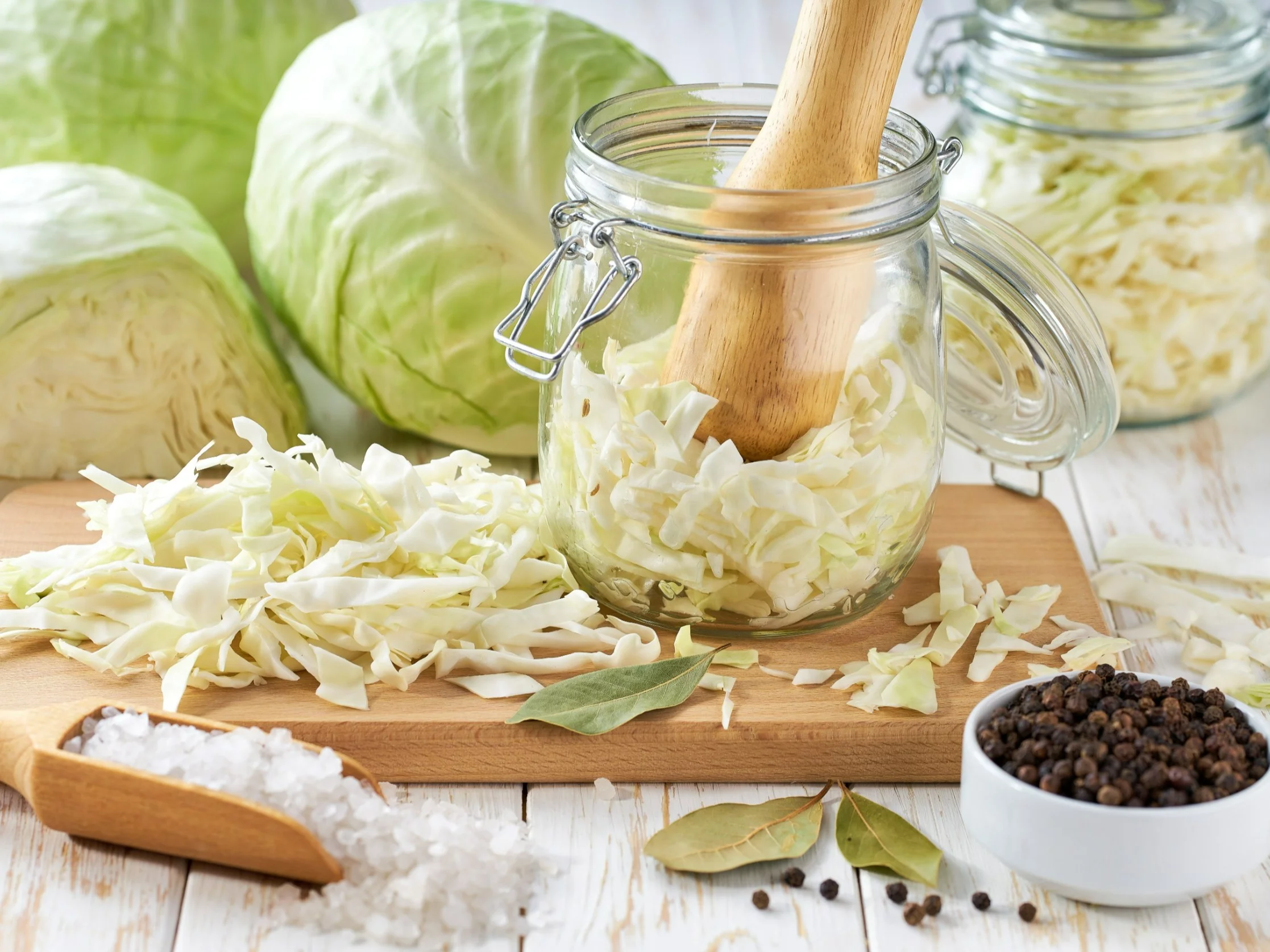 Kapusta kiszona w słoiku