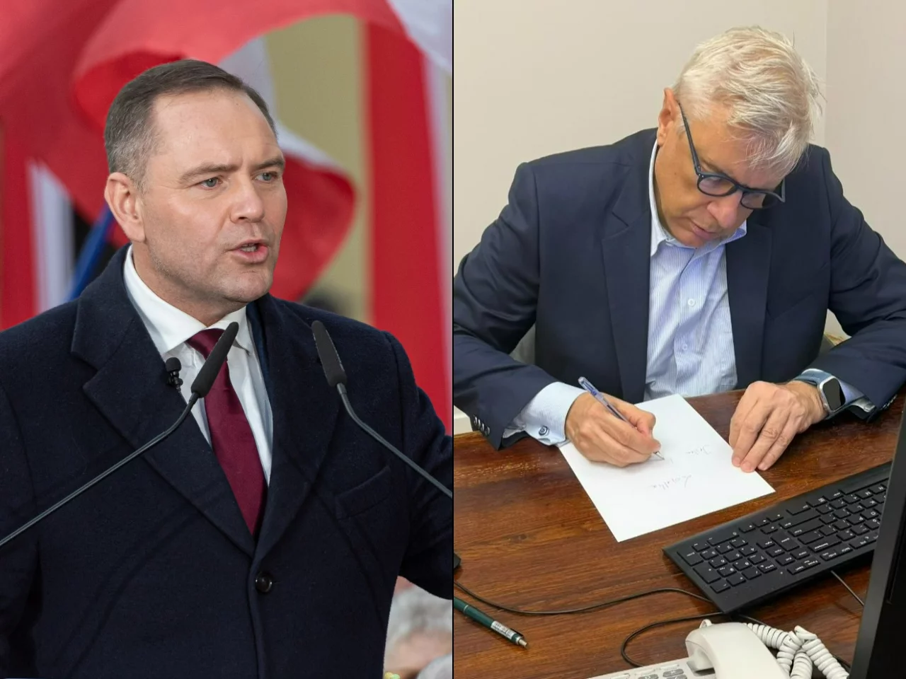 Karol Nawrocki i Roman Giertych