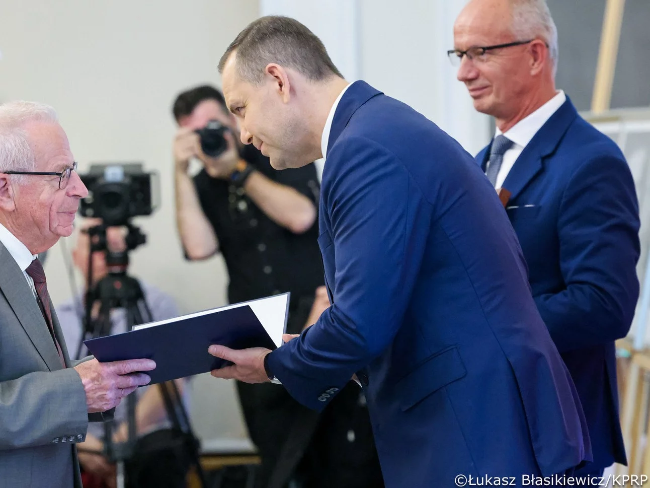 Karol Nawrocki na uroczystości w Belwederze