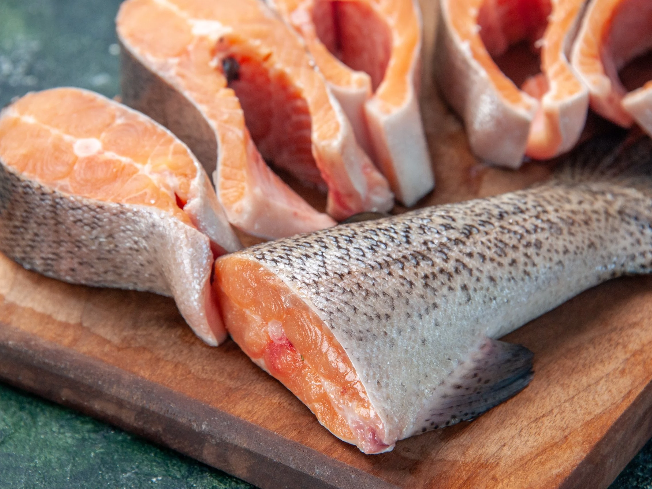 Karp podzielony na kawałki