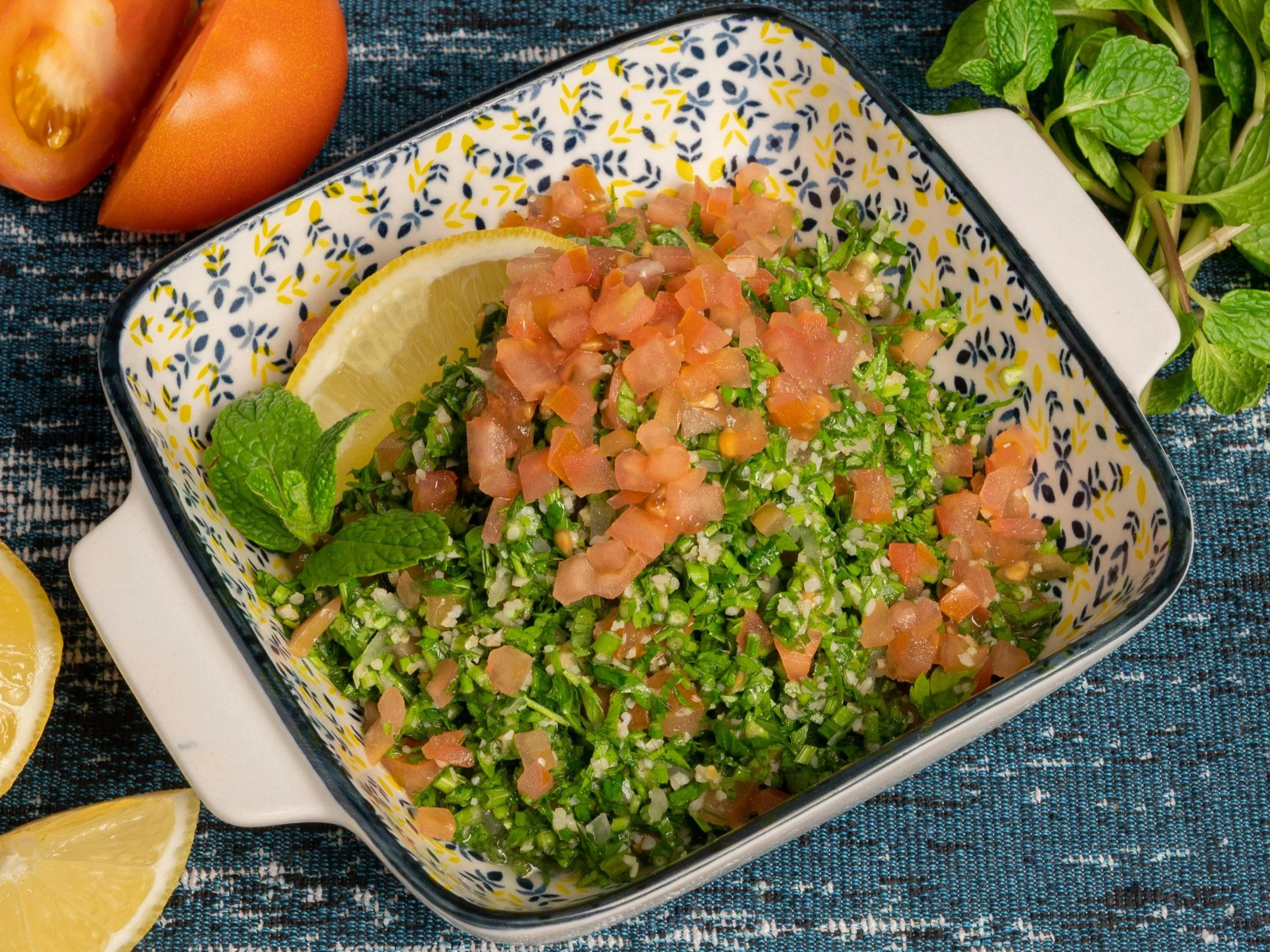Kasza bulgur z miętą i pomidorem