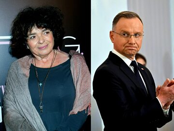 Katarzyna Grochola i Andrzej Duda