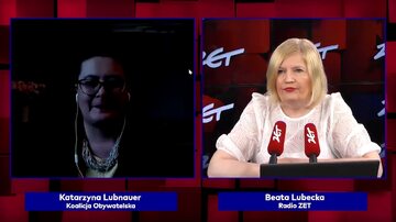 Katarzyna Lubnauer znikneła na chwilę podczas wywiadu na antenie Radia ZET