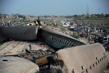 Katastrofa kolejowa w Pakistanie