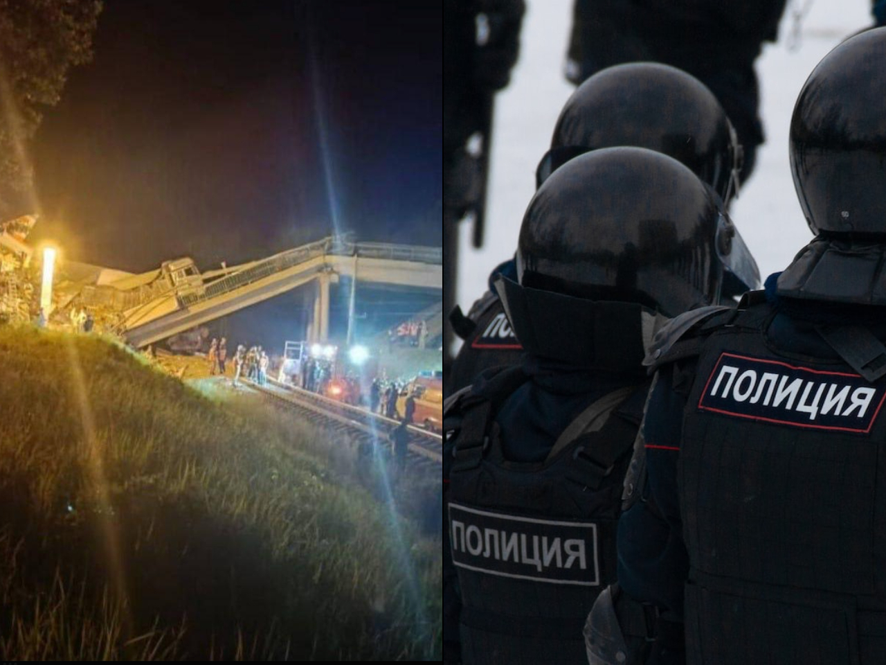 Rosja. Zawalił się wiadukt. Pociąg uwięziony pod gruzami, jest wiele ofiar