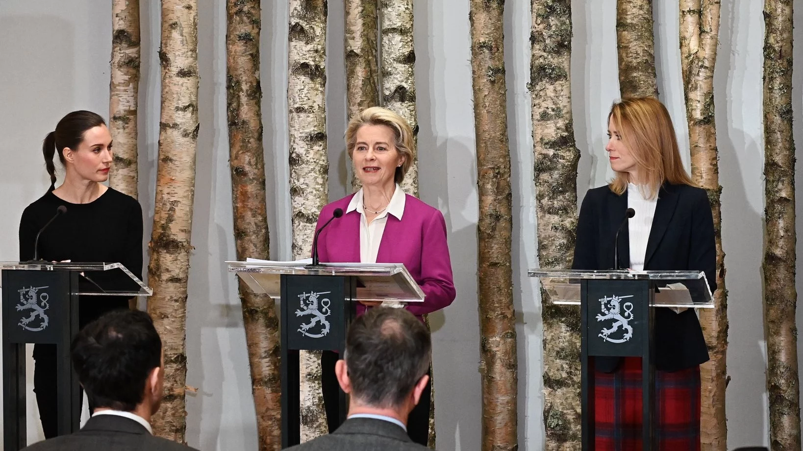 Sanna Marin, Ursula Von der Leyen i Kaja Kallas