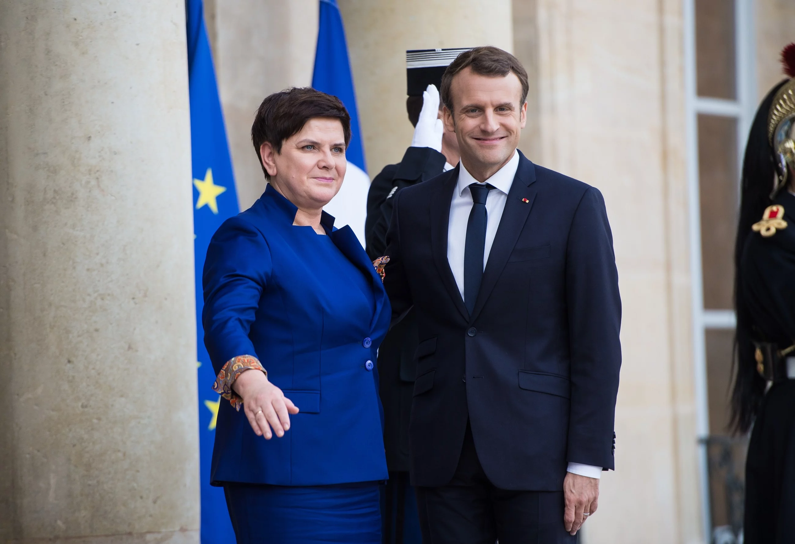 Beata Szydło, Emmanuel Macron