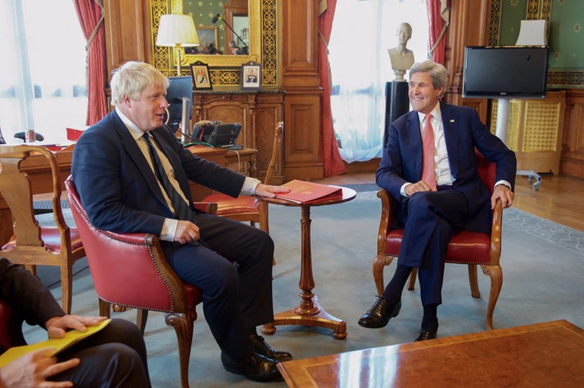 Boris Johnson i John Kerry