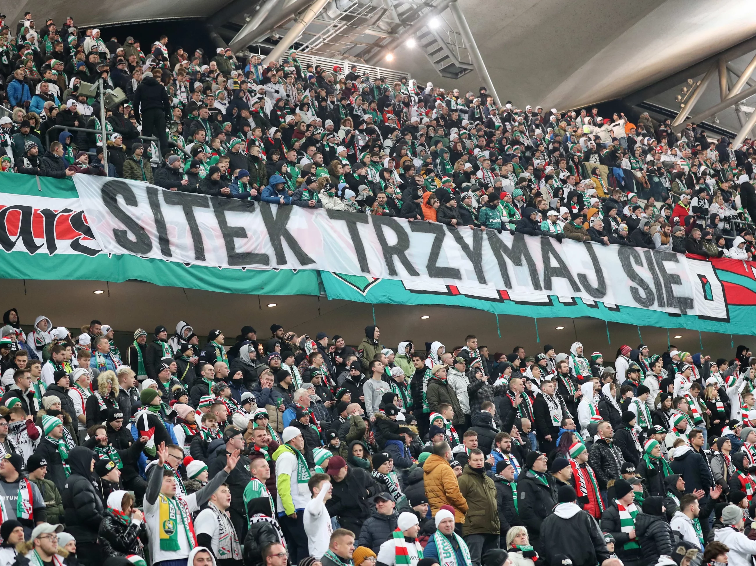 Trybuny na stadionie Legii Warszawa