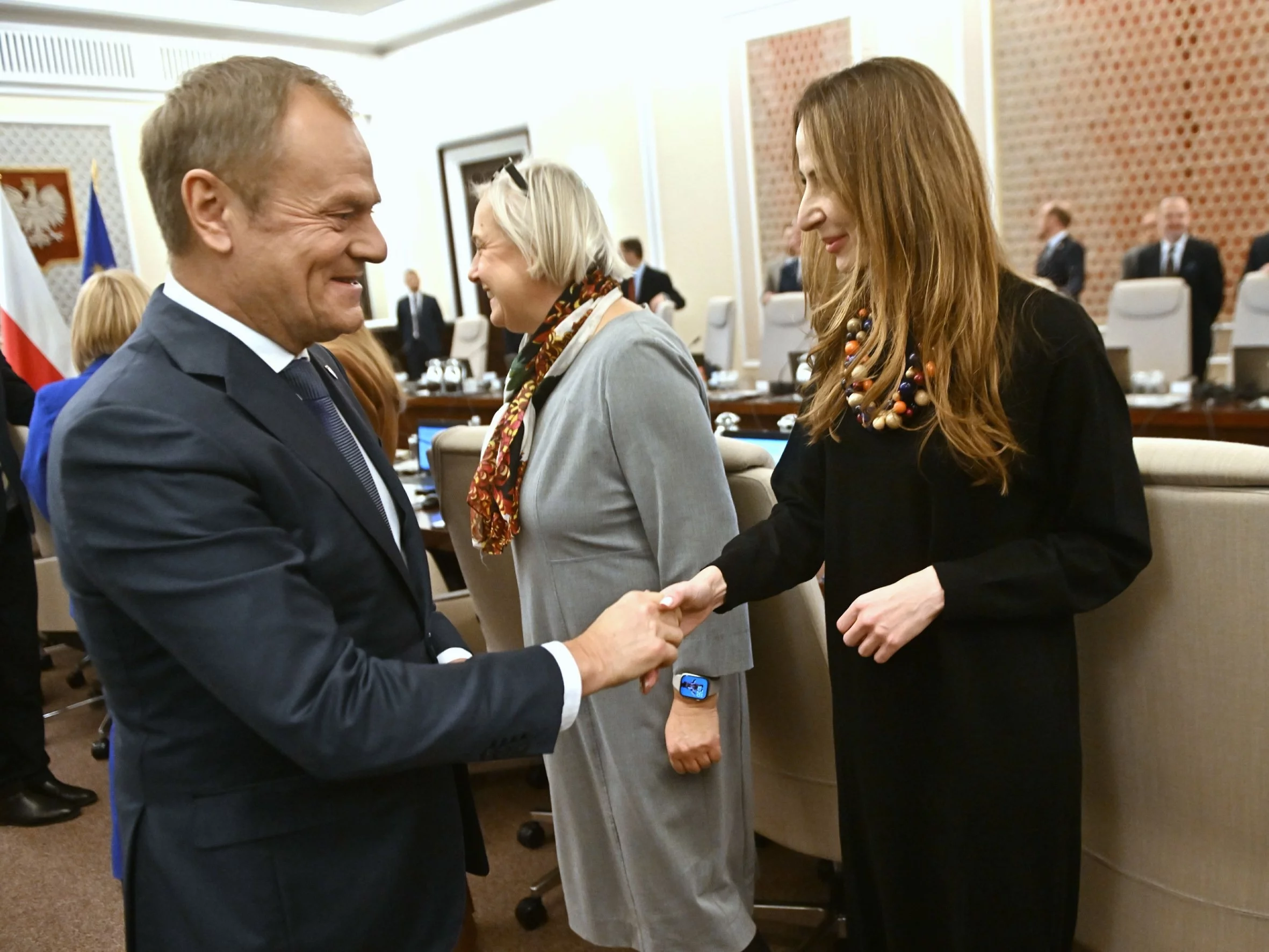 Donald Tusk i Agnieszka Dziemianowicz-Bąk