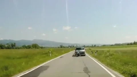 Atak na rowerzystów