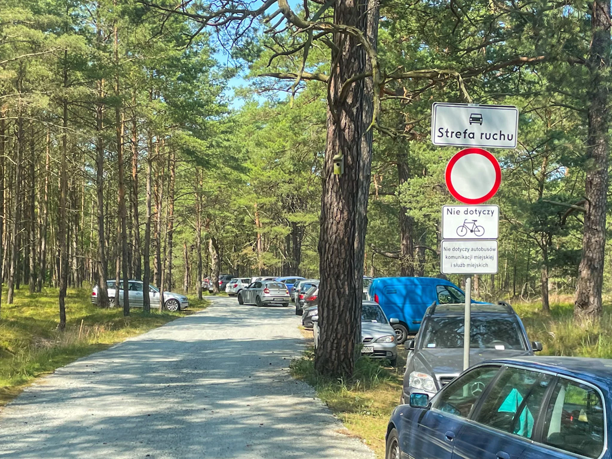 Droga na jedną ze świnoujskich plaż