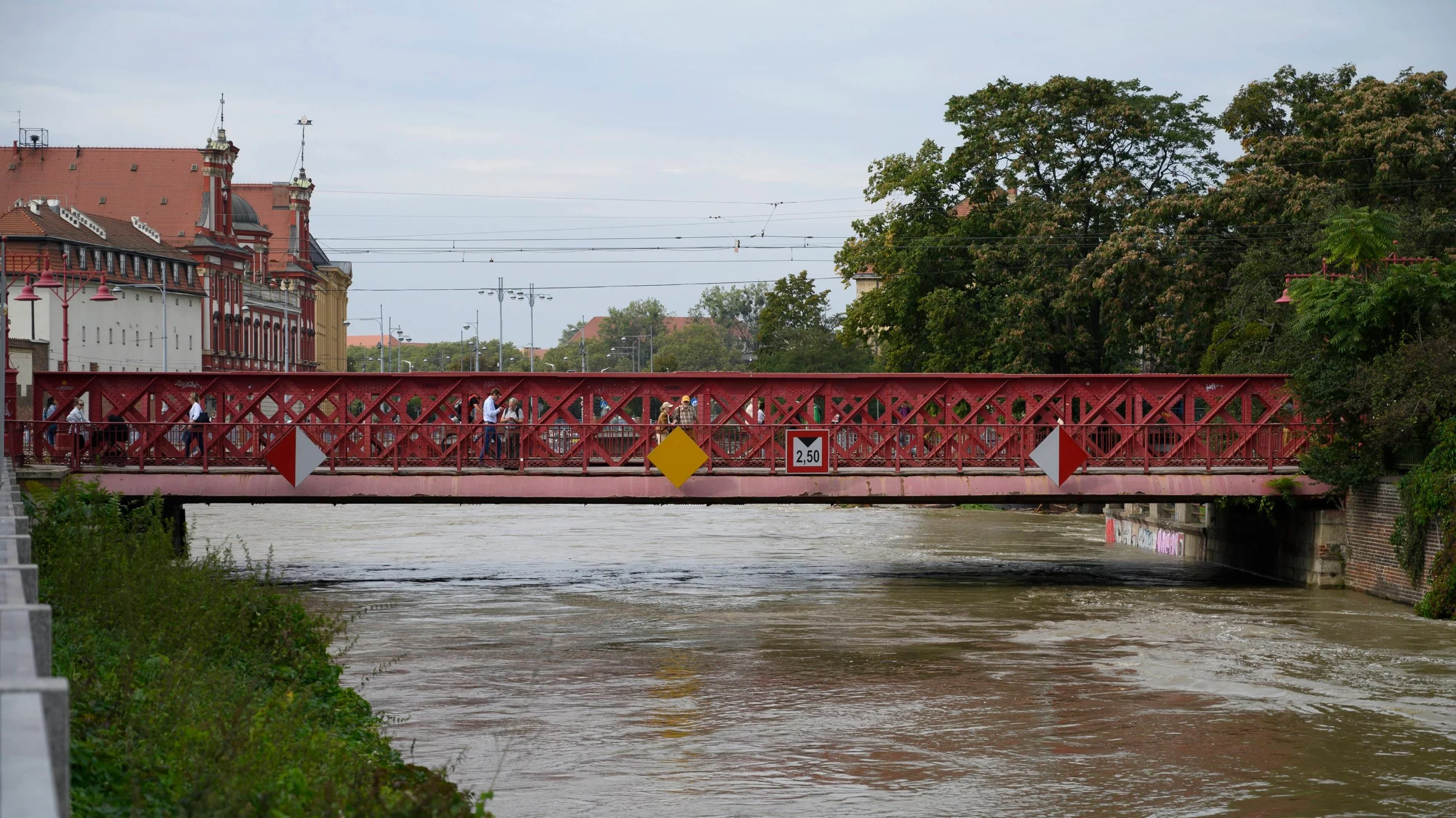 Wysoki poziom wody we Wrocławiu