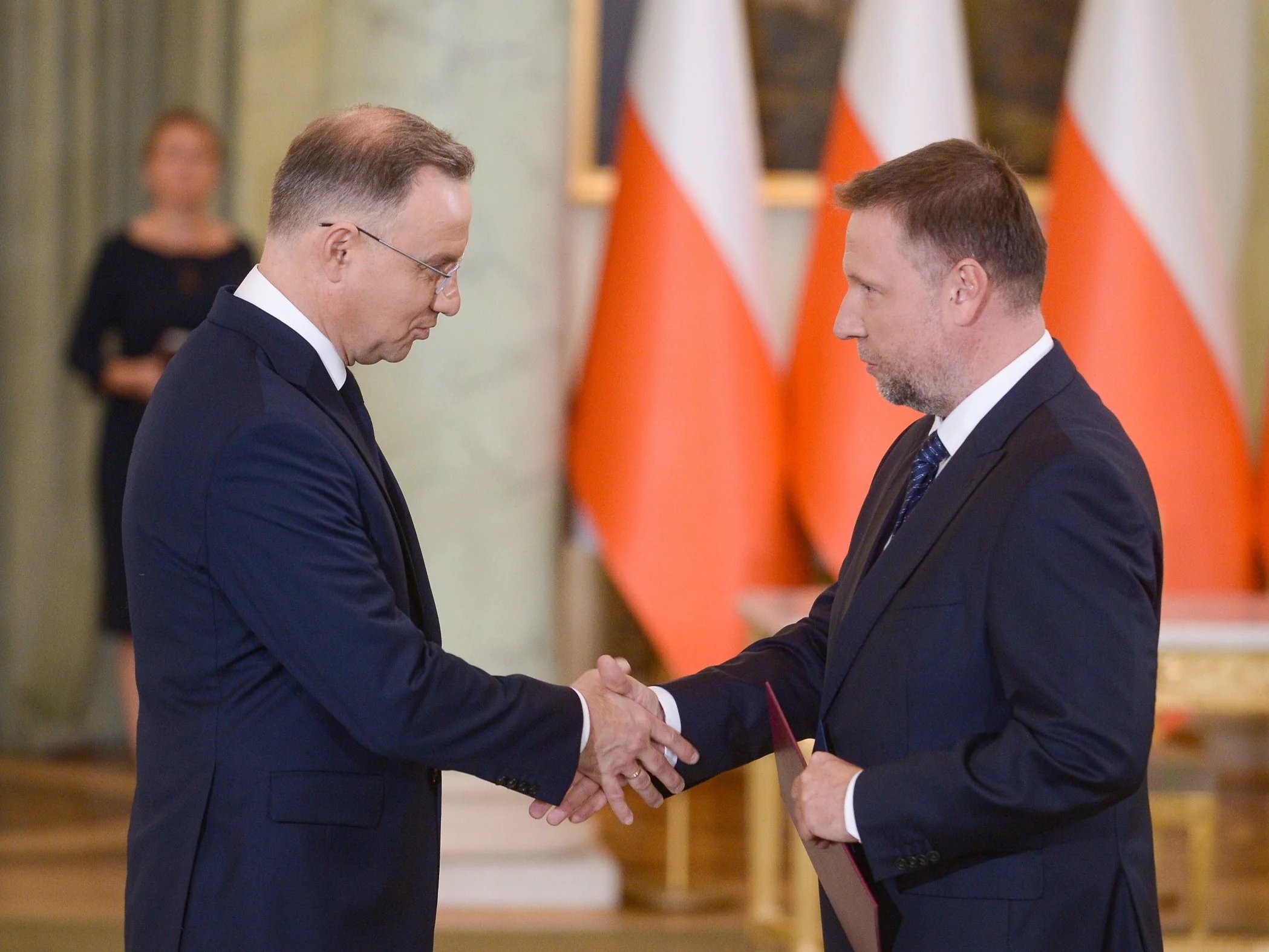 Prezydent Andrzej Duda i Marcin Kierwiński