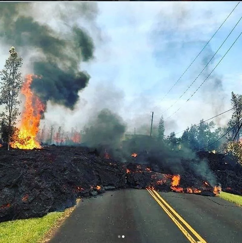 Lawa z wulkanu Kilauea