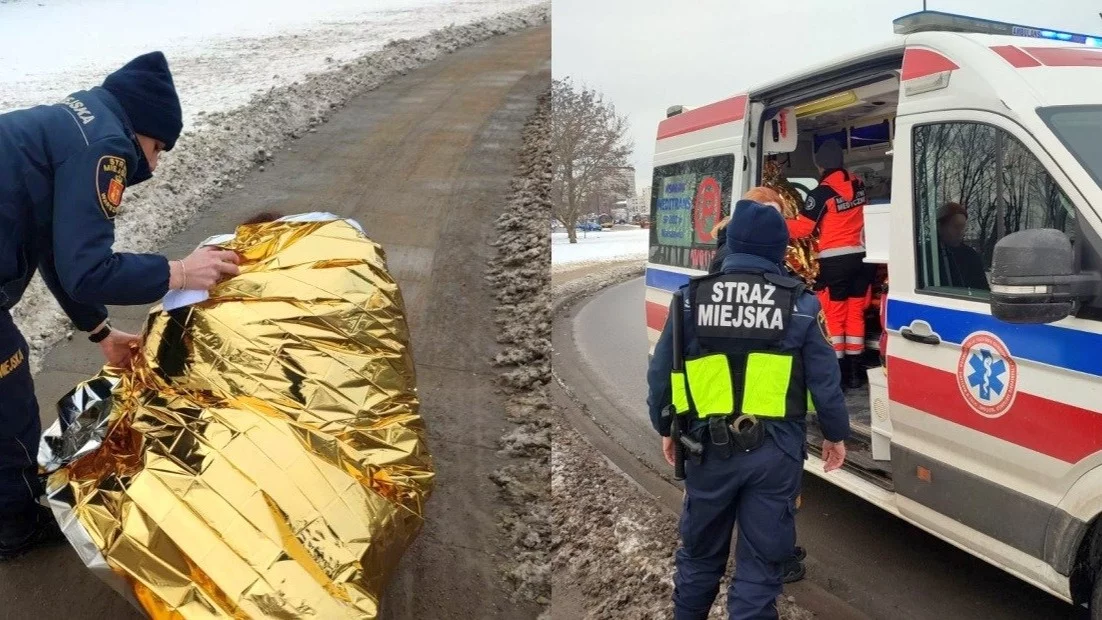 Strażnicy miejscy pomogli kobiecie