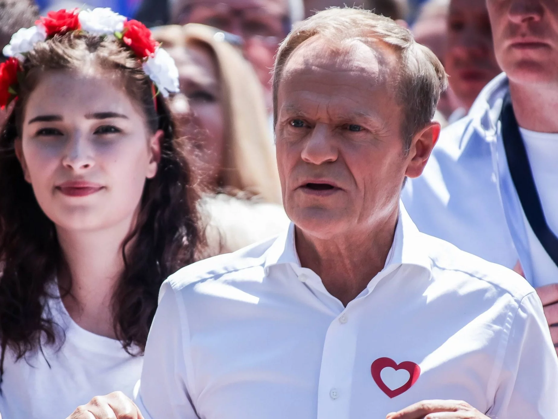 Donald Tusk na marszu 4 czerwca