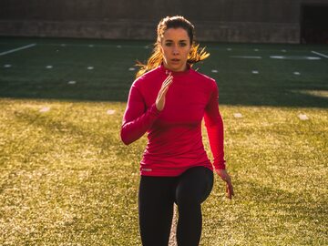 Kobieta podczas aktywności fizycznej