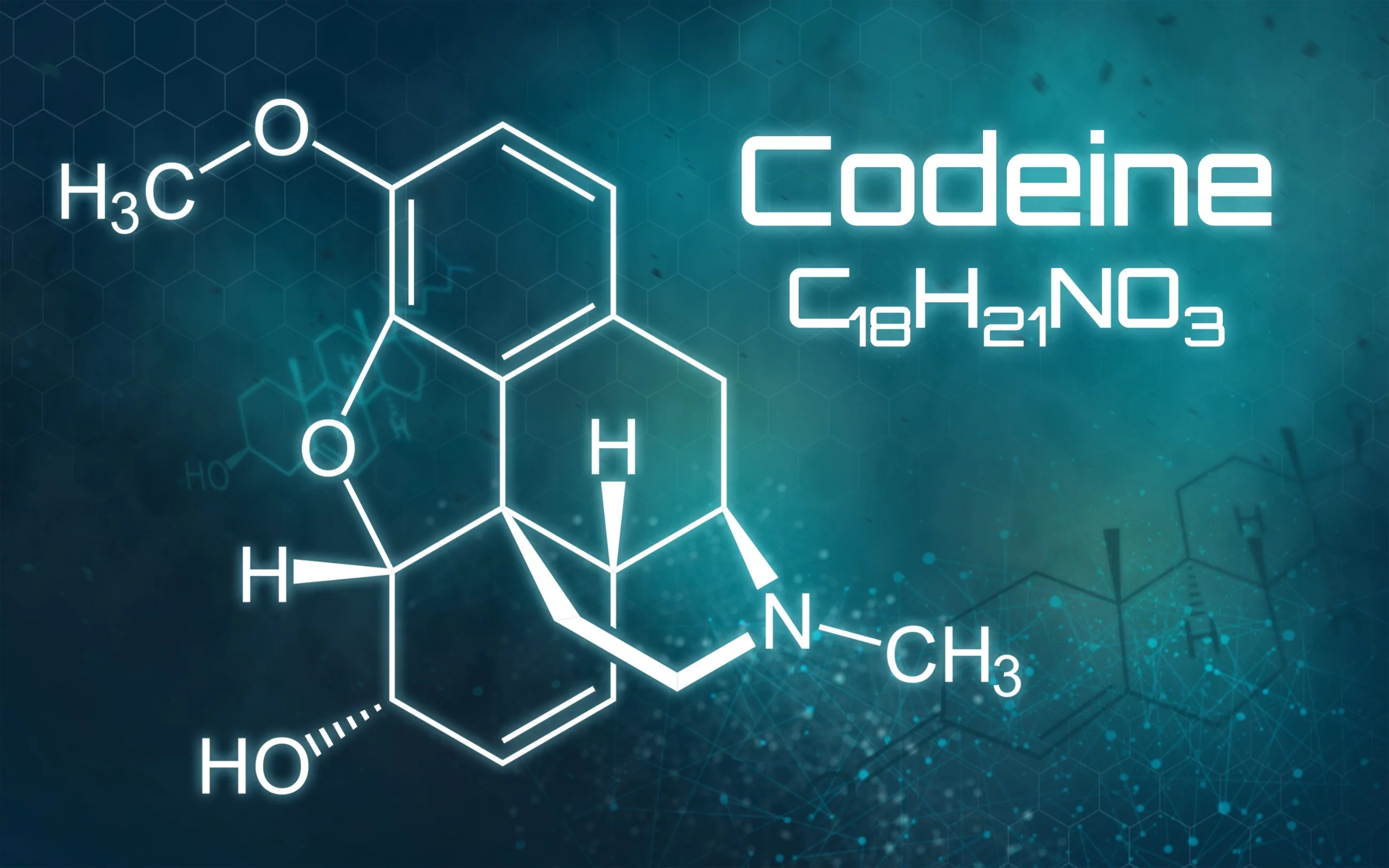 Wzór chemiczny kodeiny