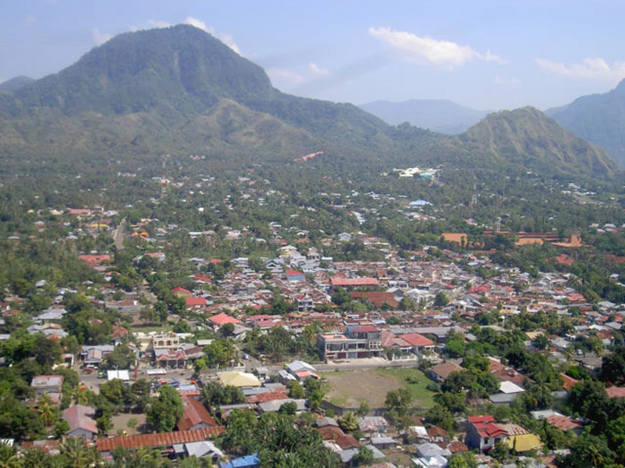 Miasto Ende na wyspie Flores