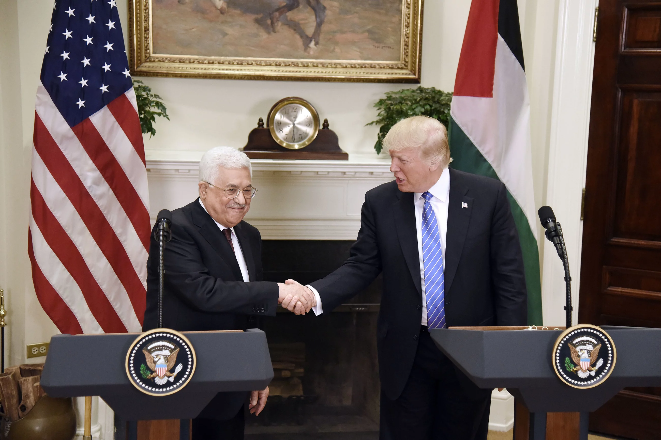 Donald Trump i Mahmud Abbas