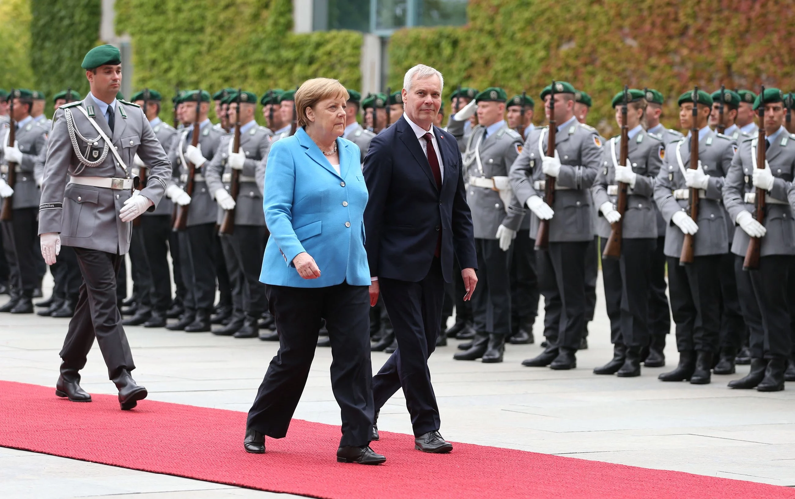 Kanclerz Niemiec Angela Merkel i premier Finlandii