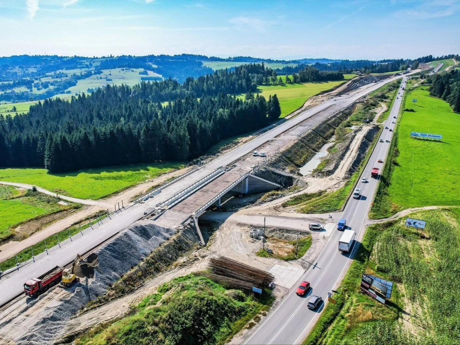 Budowa drogi krajowej DK74 z Rdzawki do Nowego Targu