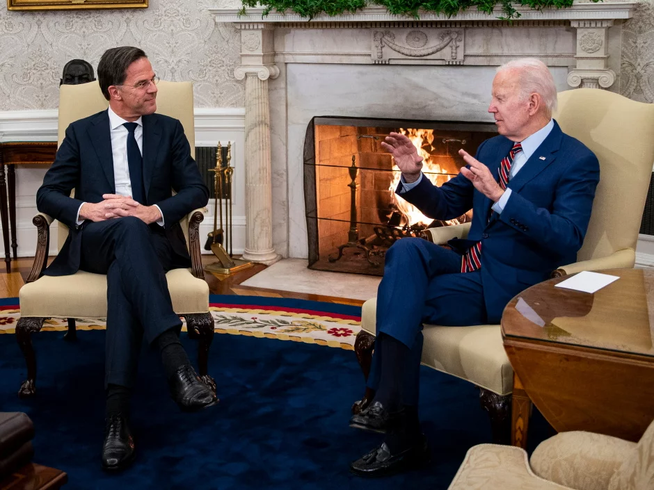 Mark Rutte i Joe Biden