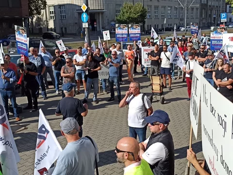 Diagności protestowali w Warszawie