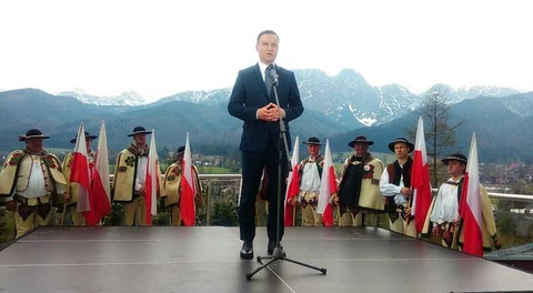 Andrzej Duda w Zakopanem (fot.AndrzejDuda2015/Twitter)