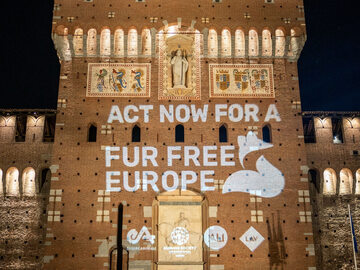 Komunikat „Europa wolna od futra” w Mediolanie
