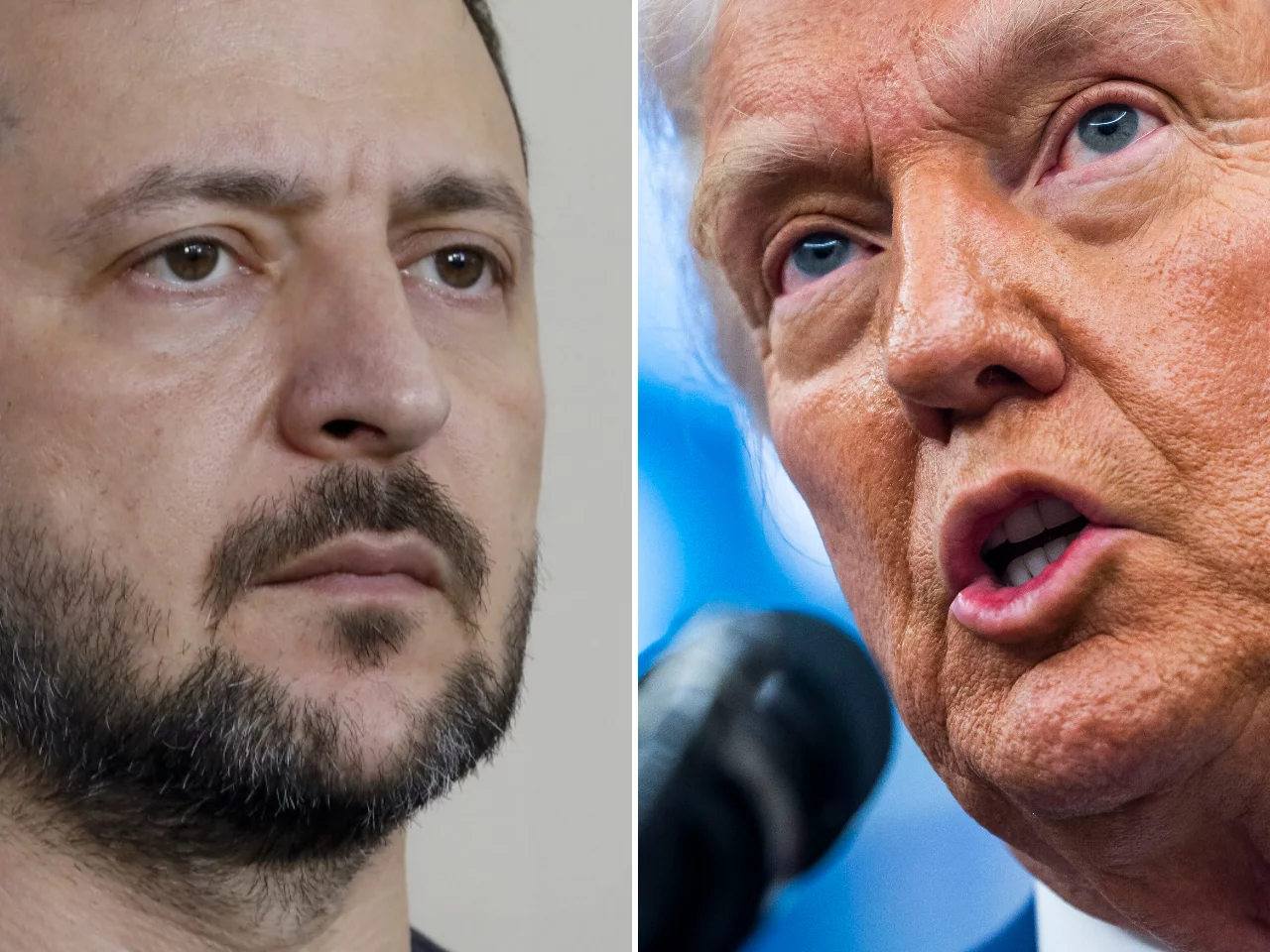 Wołodymyr Zełenski i Donald Trump