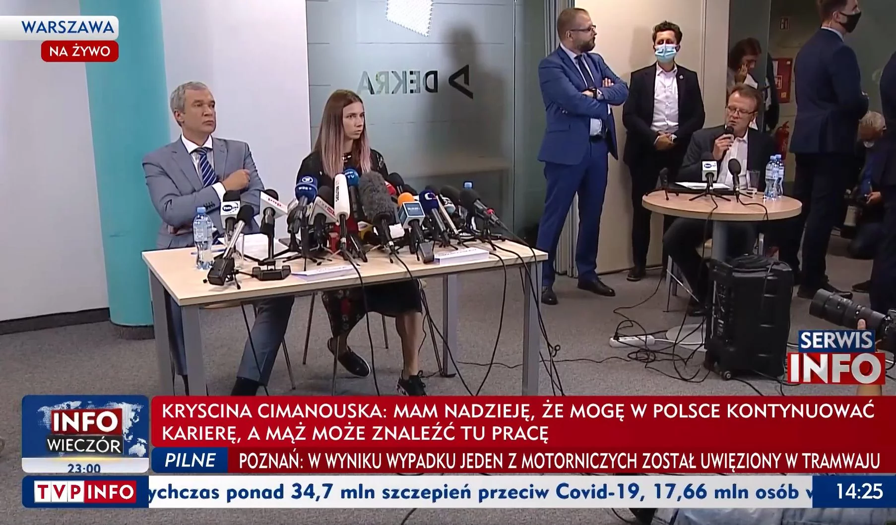 Konferencja Krysciny Cimanouskiej