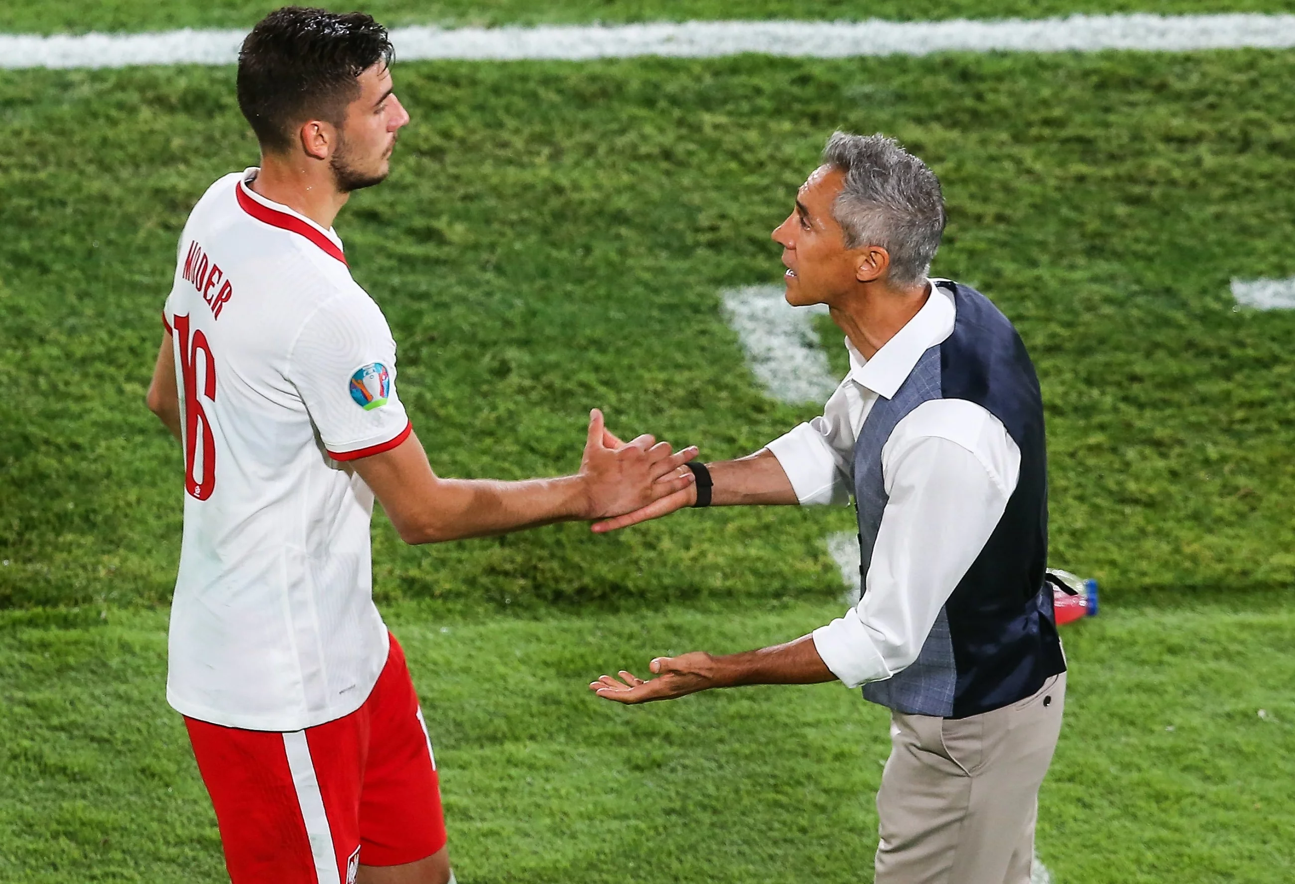 Jakub Moder i Paulo Sousa